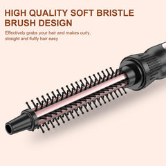 USHOW brush held in hand to show 1/2-inch barrel scale, precise small-section styling