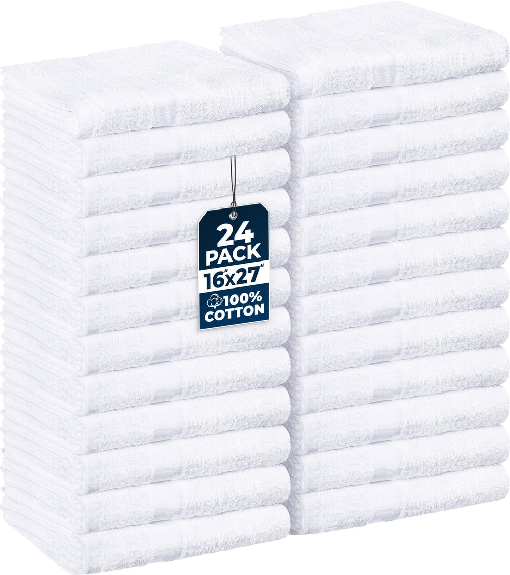 Utopia Towels front view of 24-pack showing clean professional presentation and convenience