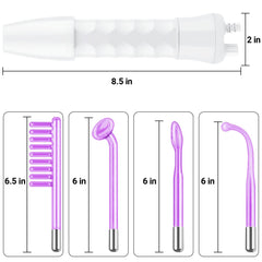 UUPAS set of four purple glass electrodes laid out for targeted treatment benefit