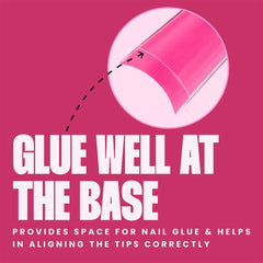 V Beauty Pure glue-well base view for neater adhesive application