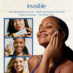 VACATION ingredients label highlighting hydrating antioxidants and skin-friendly formula