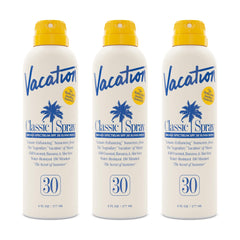 vacation bottle front packaging showing SPF 30 and award badge benefit