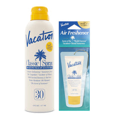 VACATION sunscreen front packaging showing SPF 30 and award badge benefit