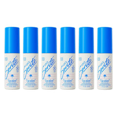 VACATION front packaging showing six 1oz SPF 50 travel mists promoting portability