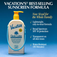 VACATION PowerPump applicator detail for fast, even sunscreen application
