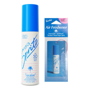 VACATION front packaging of Super Spritz showing SPF 50 benefit