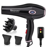 VAGARY front view dryer showing ergonomic handle and sleek design for comfortable styling