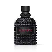 Valentino bottle front view showing bold fragrance packaging and elegant presence