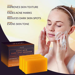 VALITIC soap bars arranged on bathroom shelf showing everyday lifestyle use