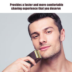 VALLNEI close-up of hypoallergenic foil texture for smoother shaves