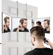 Vanmirr front view trifold mirror showing full 360-degree visibility benefit