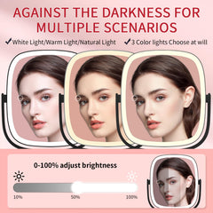 Vanmirr touch controls detail with LEDs and memory function for easy brightness control