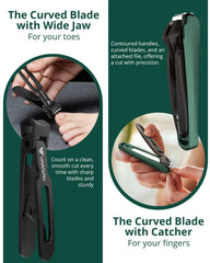 VANWIN fingernail clipper with built-in file detail for smooth finishing benefit