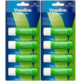 Vaseline front packaging showing eight aloe fresh sticks and benefits