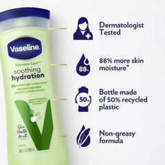 Vaseline being smoothed onto hand for immediate softening benefit