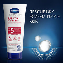 Vaseline cream texture close-up highlighting colloidal oatmeal for calming benefit
