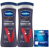 Vaseline men's 3-in-1 lotion front packaging showing product benefits