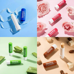 Vaseline five-pack tucked inside a purse showing travel-friendly portability