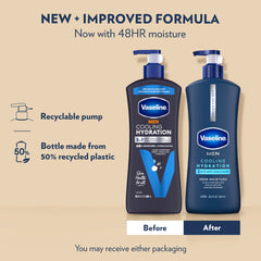Vaseline cream texture on hand showing lightweight, fast-absorbing consistency