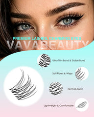 VAVABEAUTY IVY close-up of wispy cluster texture for natural-looking depth