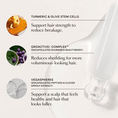 VEGAMOUR ingredients label view showing GROActive+ Complex benefit