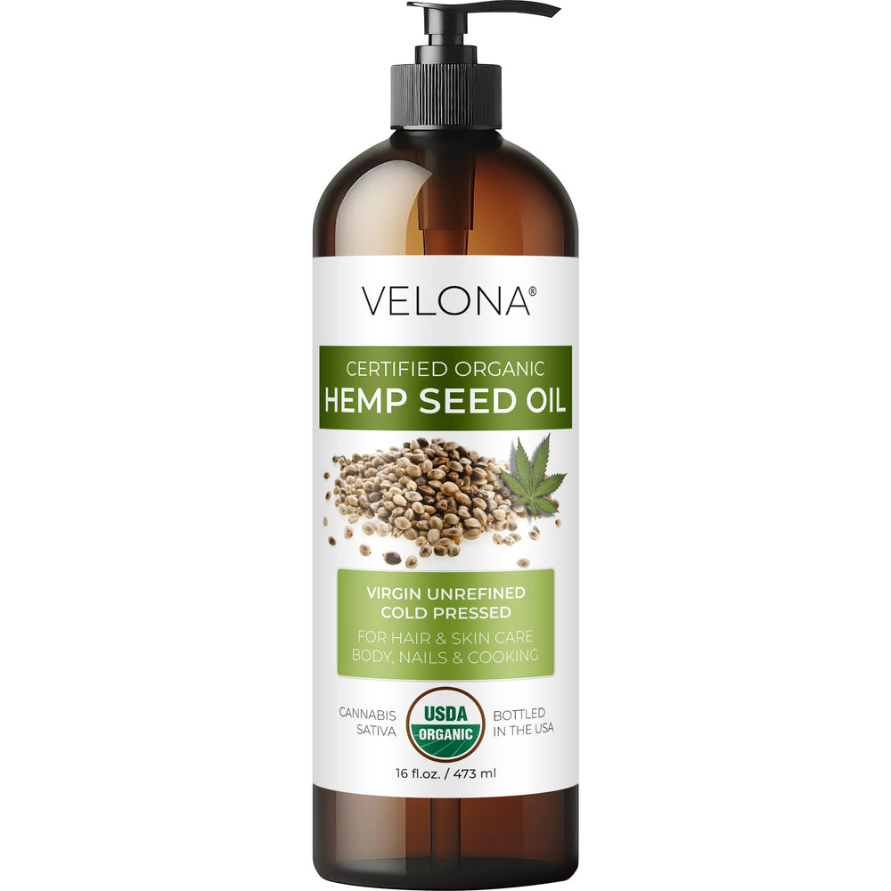 velona front packaging showing 16 fl oz bottle and organic label for clear identification and trust