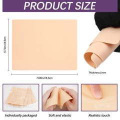VelvetAura close-up of synthetic skin texture to reveal natural feel and needle response