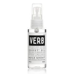 VERB Ghost Oil front packaging showing compact 2 oz bottle and benefits