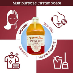 Vermont Soap label detail showing USDA organic certification and ingredient transparency
