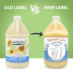 VERMONT SOAP pump dispensing gel for easy, mess-free use and control