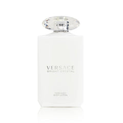 Versace Bright Crystal lotion front view showing bottle and fragrance branding for elegant hydration