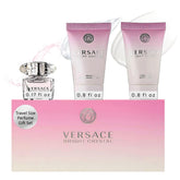 Versace Bright Crystal front packaging showing gift set elegance and presentation