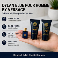 Versace Dylan Blue EDT bottle close-up highlighting designer bottle and scent clarity