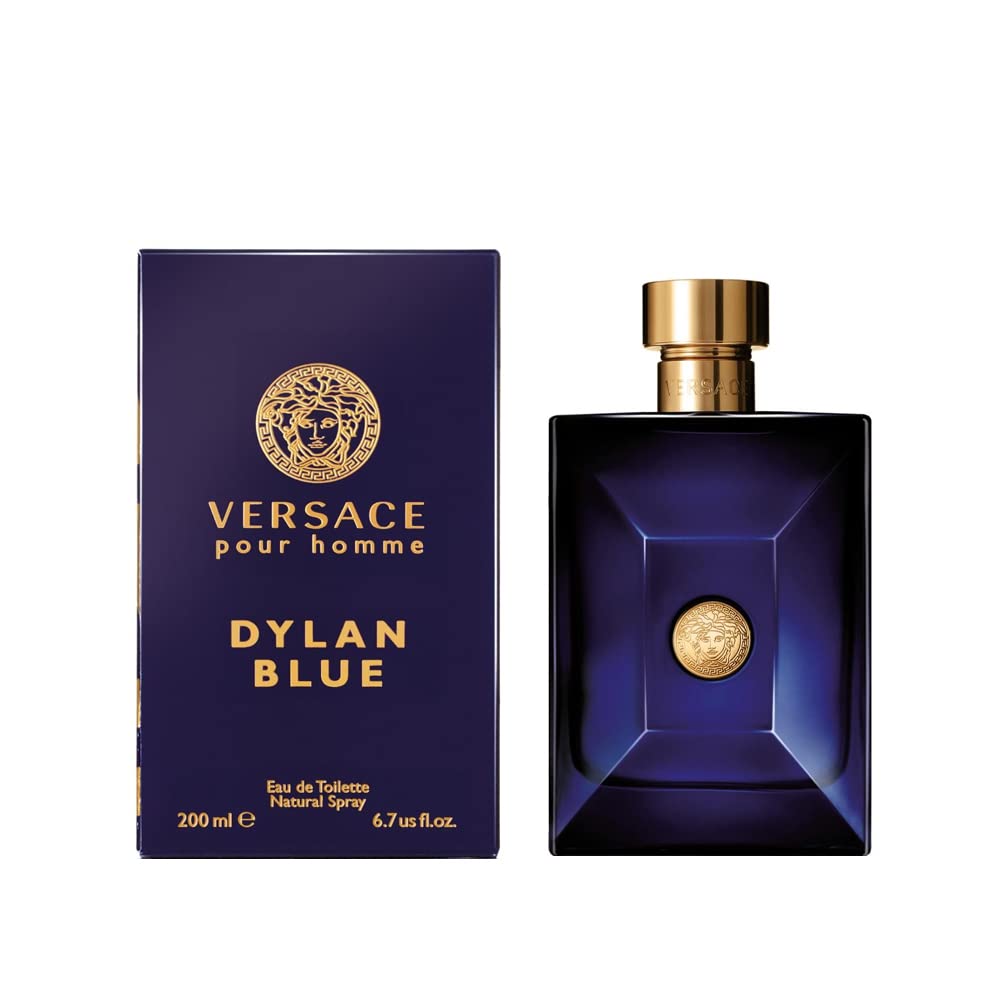 Versace Dylan Blue front bottle shot showing elegant packaging and gift-ready styling