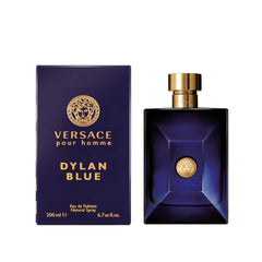 Versace Dylan Blue front bottle shot showing elegant packaging and gift-ready styling