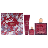 Versace Eros Flame front packaging showing set and gift appeal