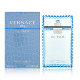 Versace bottle front view highlighting design and easy daytime freshness