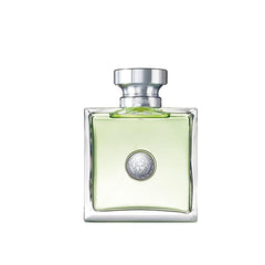 Versace Versense close-up of pale green liquid and seal highlighting texture and premium detail