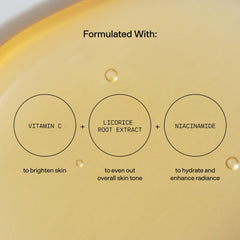 Versed Weekend Glow serum texture close-up showing lightweight hydrating finish
