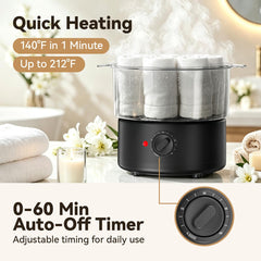 VERYTOP open chamber with rolled towels demonstrating capacity and readiness
