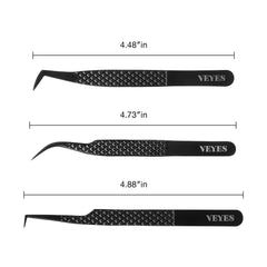 VEYES INC fiber tip close-up showing non-slip grip for fine lashes
