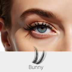 VEYESBEAUTY close-up on invisible bands highlighting seamless blend