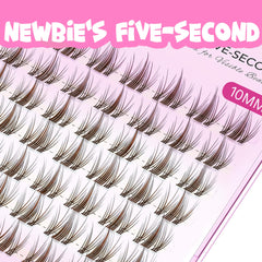 VEYESBEAUTY detailed shot of thin flexible cluster bands for seamless blend