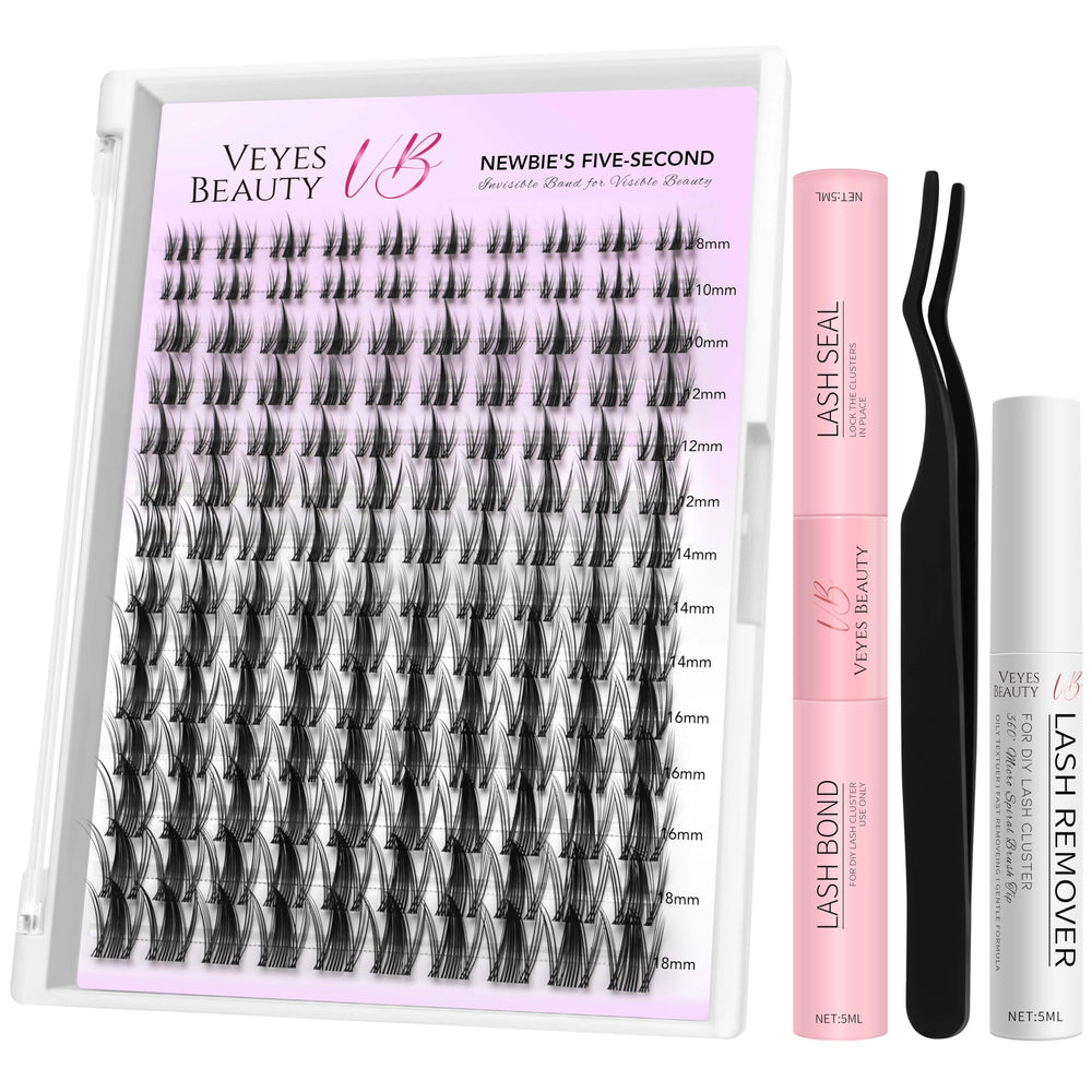 VEYESBEAUTY front packaging showing kit components and quick results