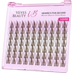 VEYESBEAUTY front tray view showing organized 14mm clusters and easy reuse benefit