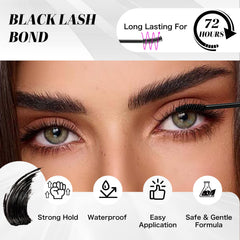 VEYESBEAUTY sealer close-up film on lash base, adds waterproof protection benefit