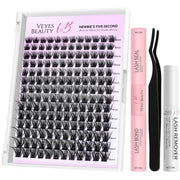 VEYESBEAUTY front packaging showing kit contents and quick application benefit