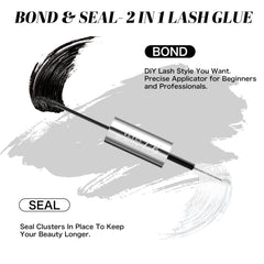 VEYESBEAUTY spiral brush detail applying even glue, precise placement benefit