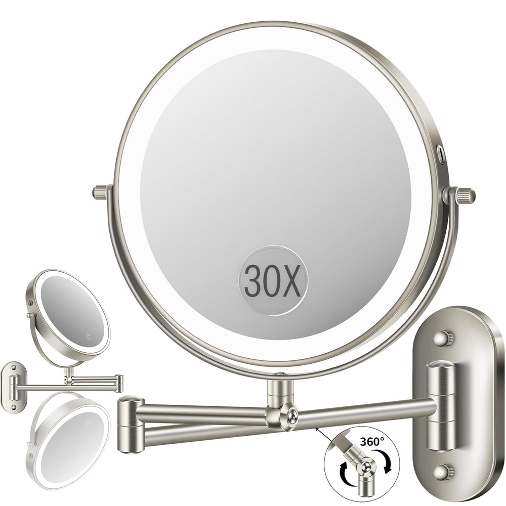 VFD front view of mirror showing compact wall-mounted design and flexibility