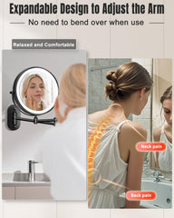 VFD side profile extendable arm illustrating flexible positioning advantage